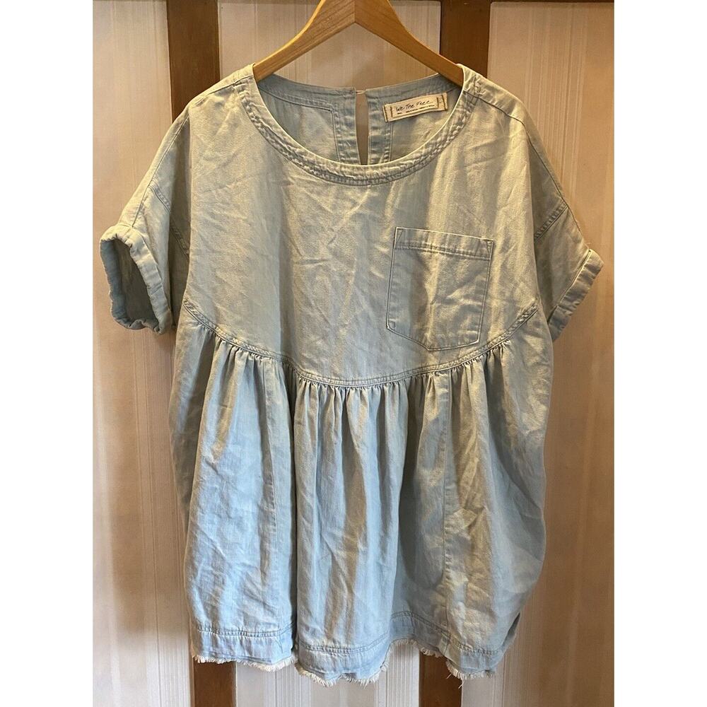 We The Free People Moon City Denim Favorite Trending Top Sold Out Women’s S